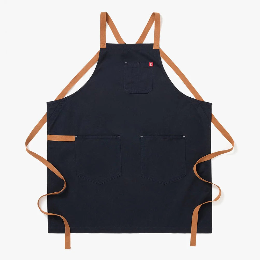 All Day Crossback Apron, Midnight Cider