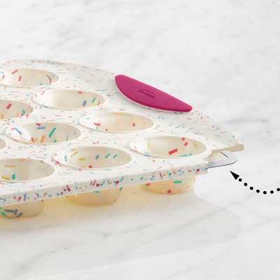 Confetti Silicone Mini Muffin Pan