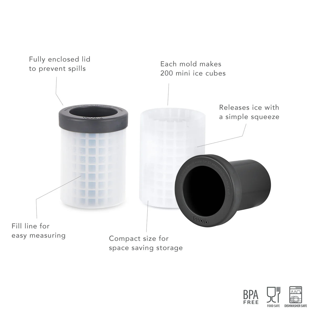 Freeze & Squeeze Mini Ice Mold, Set of 2