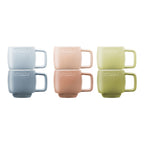 ZWIL STAUB 6 pc Espresso Mug Set Pastel Macaron (3.5 oz) CERAMIQUE ZWILLING J.A. HENCKELS