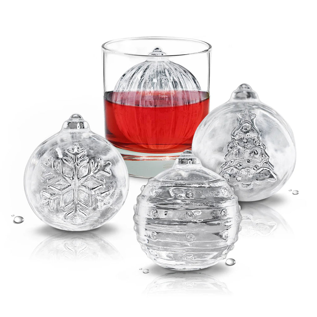 Holiday Ornament Ice Molds, Set of 4