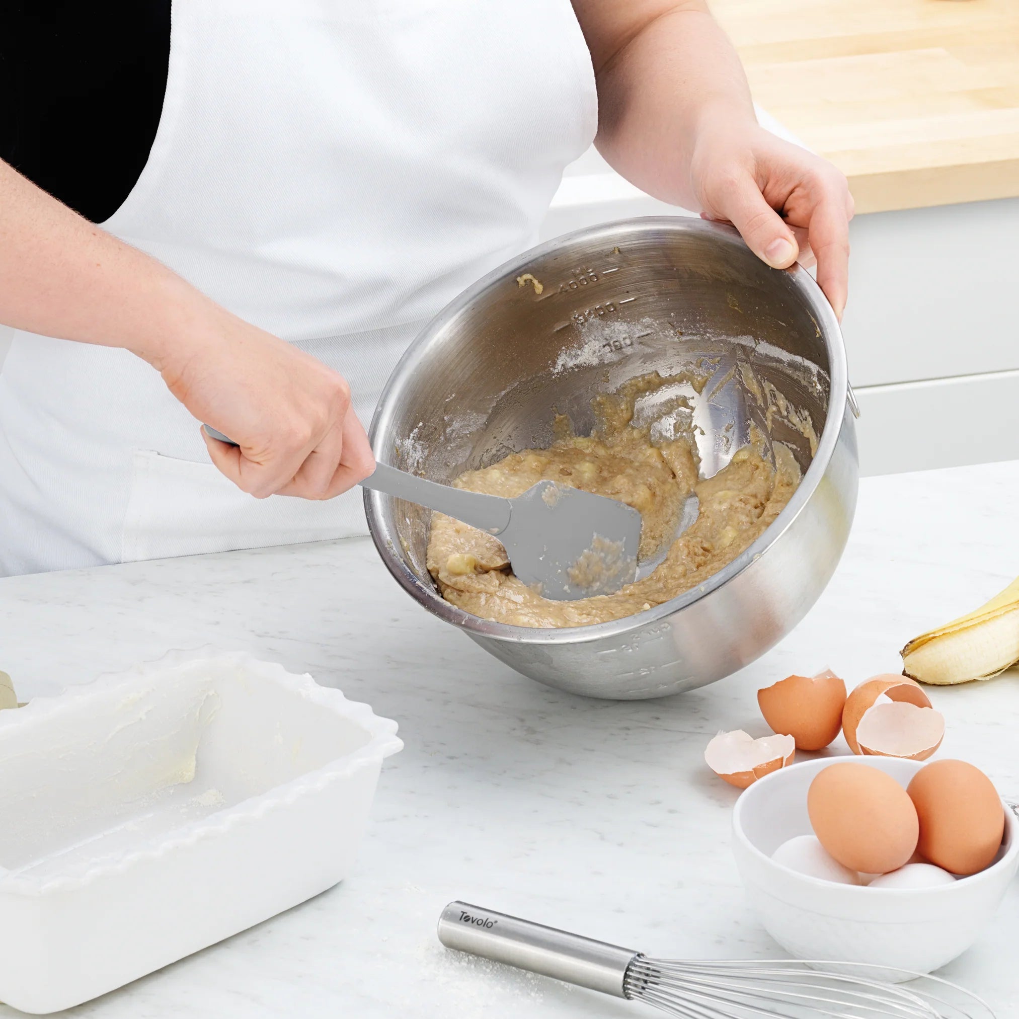 Silicone Spatula OYSTER GRAY Flex-Core