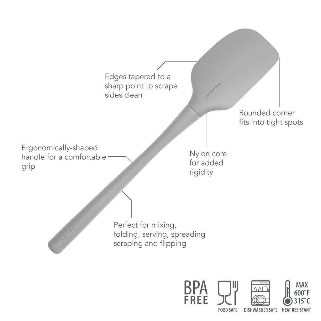 Silicone Spatula OYSTER GRAY Flex-Core