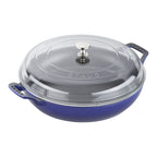 Staub 3.5-qt Braiser w/Glass Lid DARK BLUE