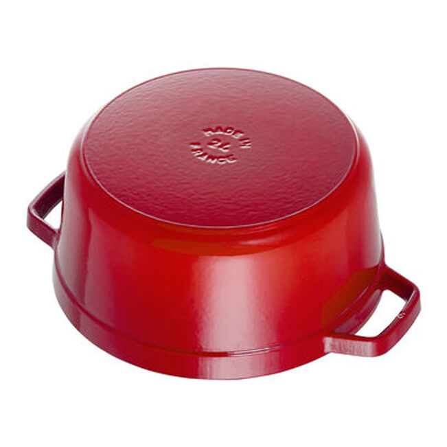 ZWIL STAUB 4 Qt Round Cocotte CHERRY ZWILLING J.A. HENCKELS
