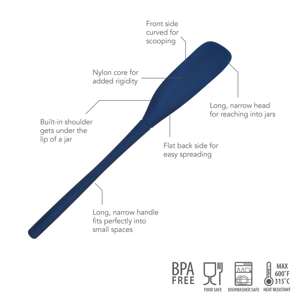 TOV All-Silicone Jar Scraper DEEP INDIGO Flex-Core  [6] TOVOLO ***