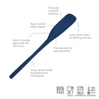 TOV All-Silicone Jar Scraper DEEP INDIGO Flex-Core  [6] TOVOLO ***