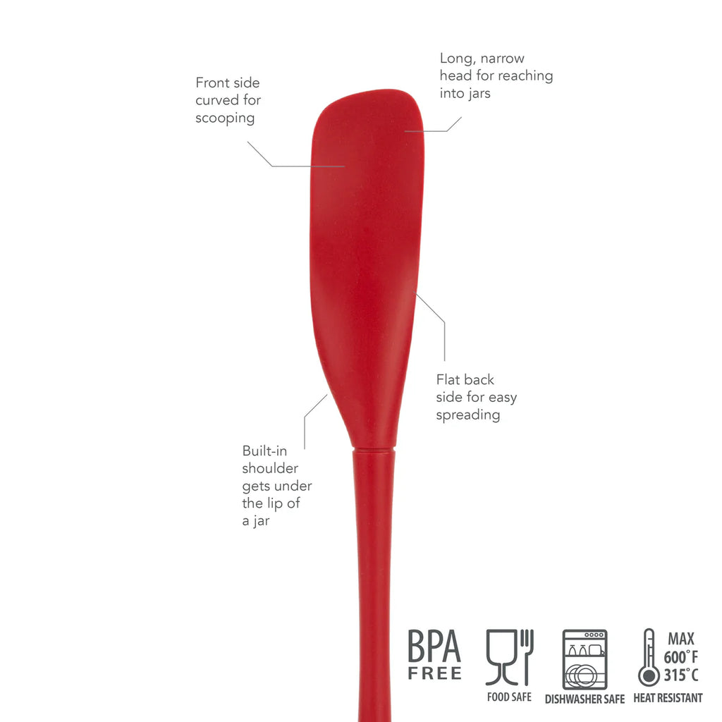 TOV All-Silicone Jar Scraper CAYENNE Flex-Core [6] TOVOLO ***