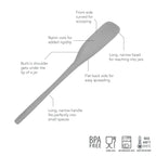 Silicone Jar Scraper OYSTER GRAY Flex-Core