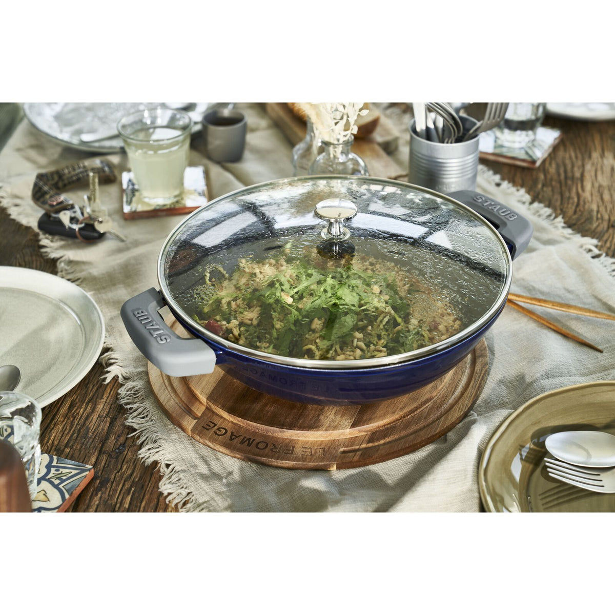 ZWIL STAUB 4.5 Qt Perfect Pan DARK BLUE