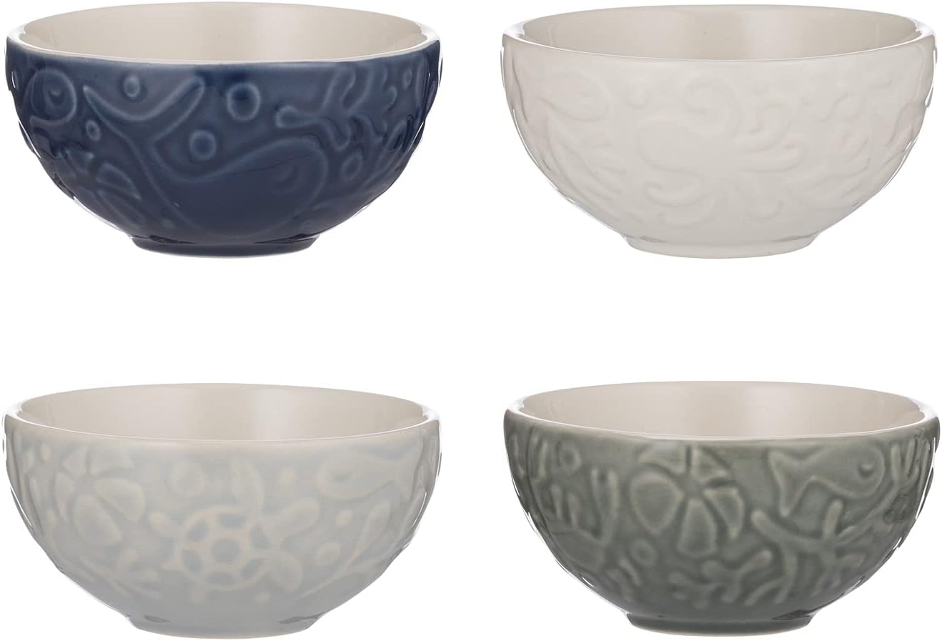MC Nautical Food Prep Bowls s/4 MASON CASH [6] Nautical