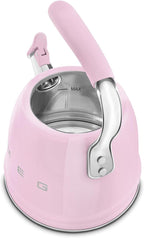 SMEG Whistling Stovetop Kettle PINK 50's Retro