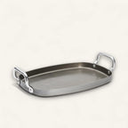 DB Griddle w/ 2 Handles 15"x10.25" Mineral B Element DE BUYER