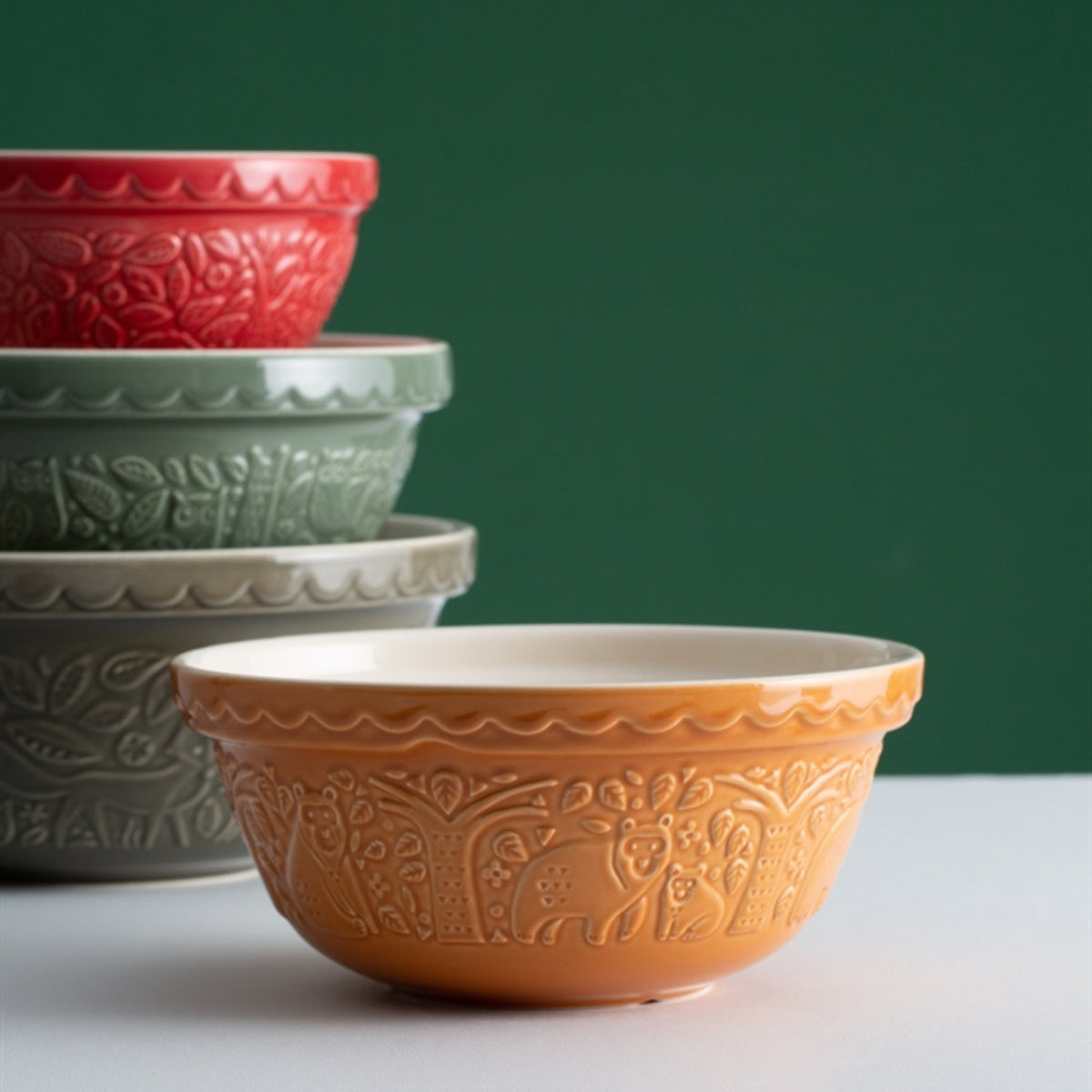 MC S24 Bear Ochre Mixing Bowl MASON CASH [3] In The Forest