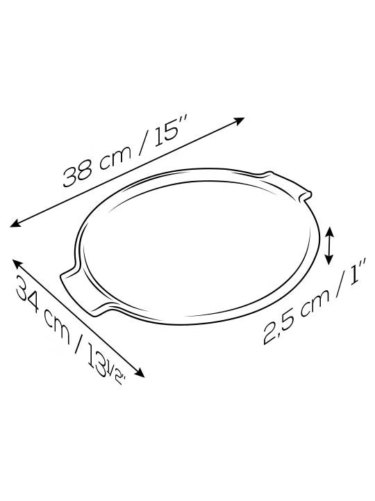 Grill-To-Table Pizza Stone 15"