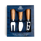 Olivewood 3pc Cheese Knife Set