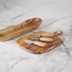 Olivewood 3pc Cheese Knife Set