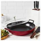 Staub 3.5-qt Braiser w/Glass Lid CHERRY