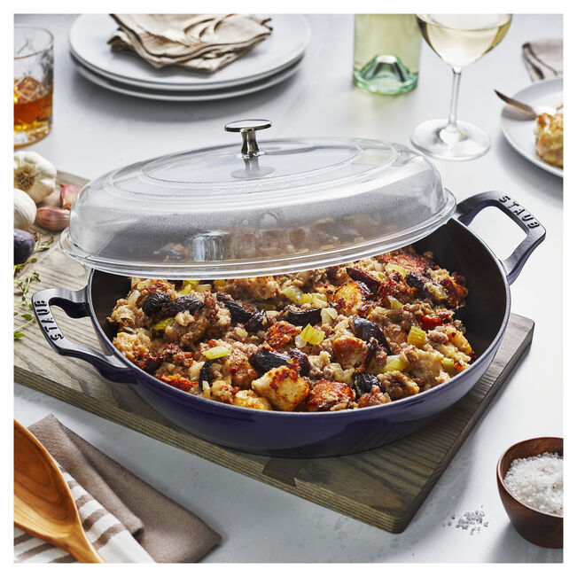 Staub 3.5-qt Braiser w/Glass Lid DARK BLUE