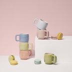 ZWIL STAUB 6 pc Espresso Mug Set Pastel Macaron (3.5 oz) CERAMIQUE ZWILLING J.A. HENCKELS