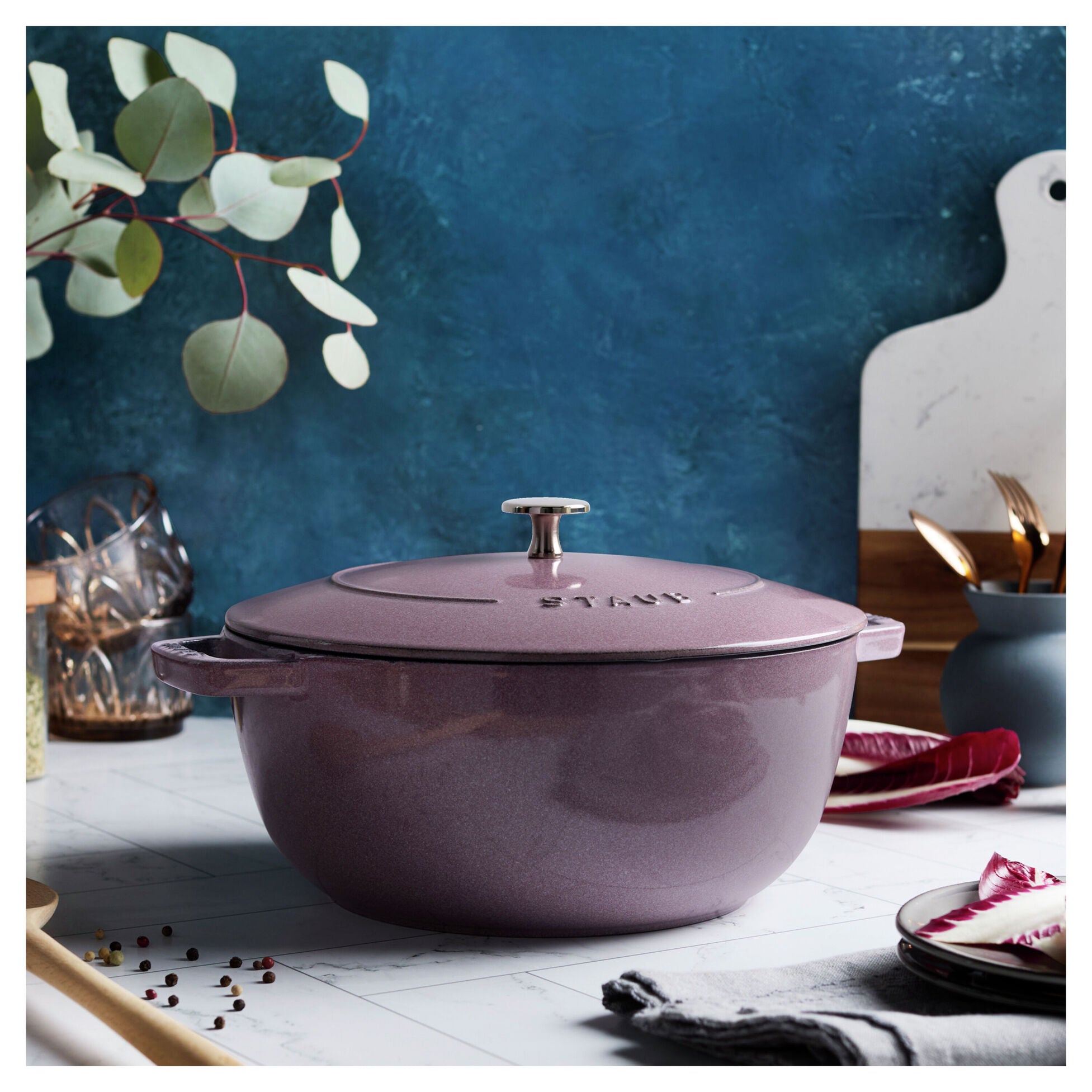 Staub 5.25 Qt French Oven, Lilac