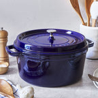 Staub 4 Qt Dutch Oven, Dark Blue