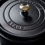 STAUB 7 Qt Round Cocotte MATTE BLACK