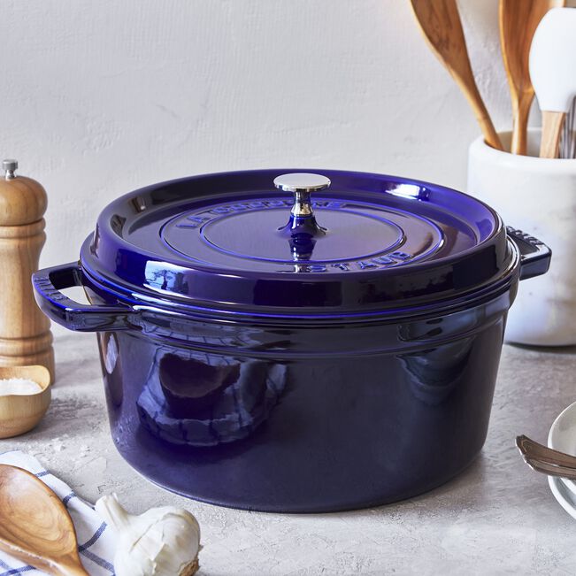 Staub 7 Qt Dutch Oven, Dark Blue