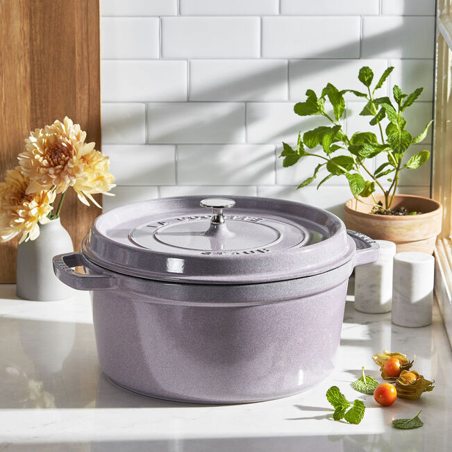 ZWIL STAUB 7 Qt Round Cocotte LILAC ZWILLING J.A. HENCKELS