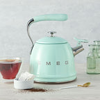SMEG Whistling Stovetop Kettle PASTEL GREEN 50's Retro