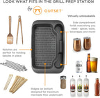FOX Grill Prep Station 18" x 11" x 2.75" FOX RUN [1]