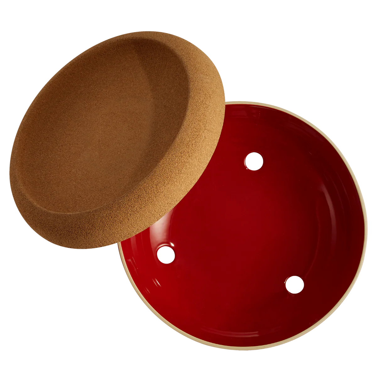 Large Storage Bowl, Burgundy