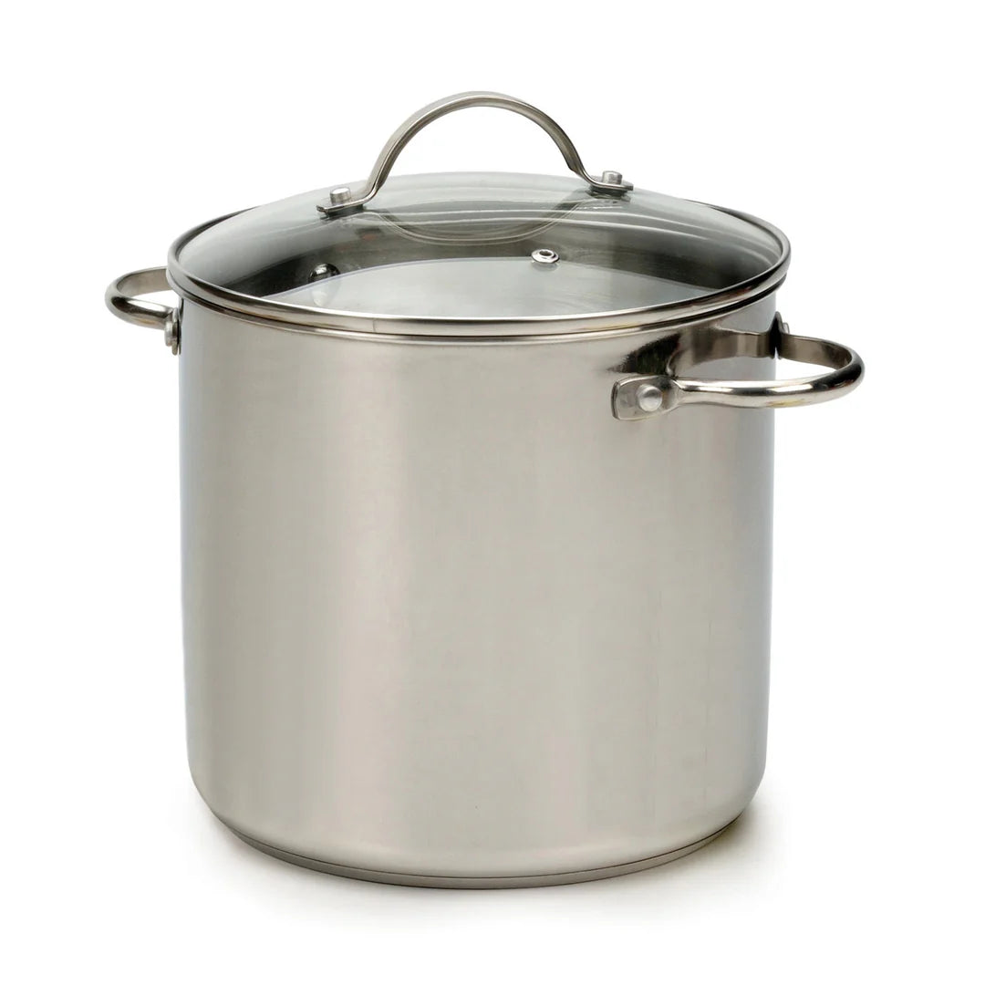 Stock Pot with Glass Lid, 8 Qt