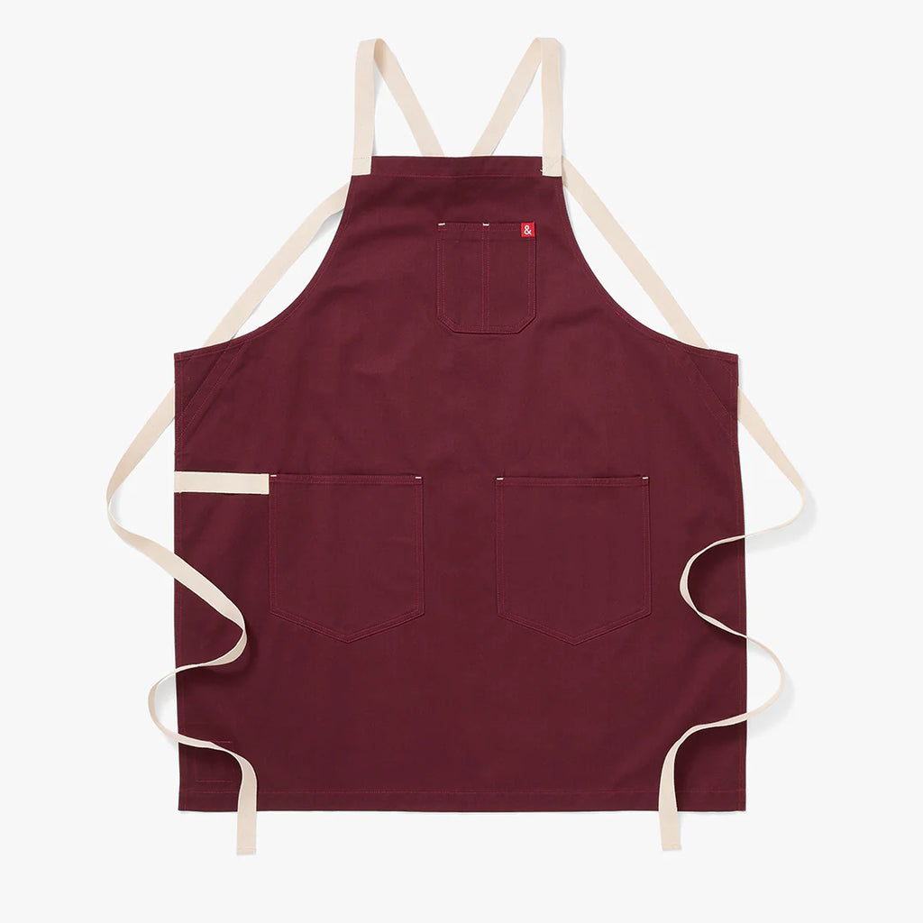 All Day Crossback Apron, House Red