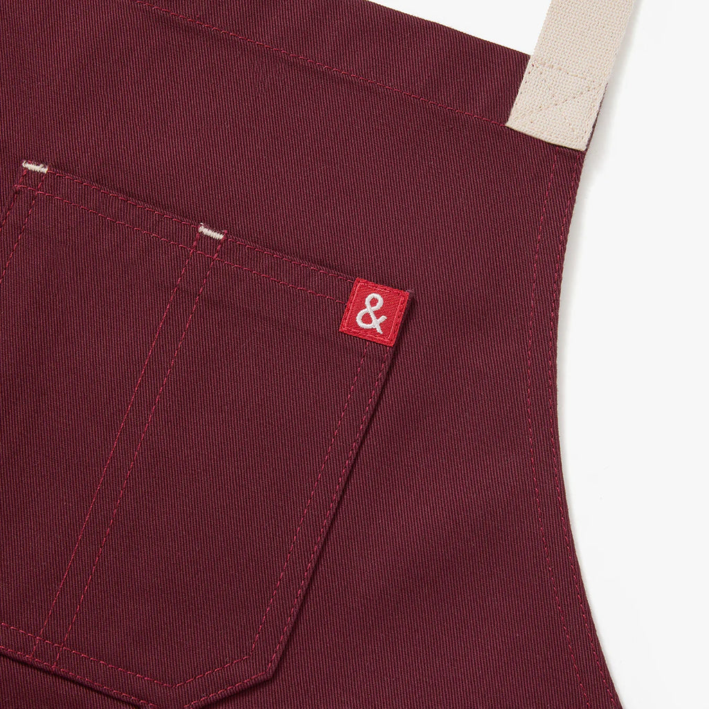 All Day Crossback Apron, House Red