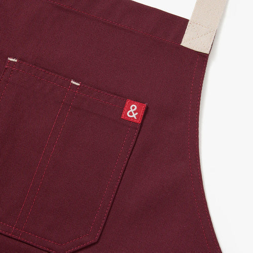 All Day Crossback Apron, House Red