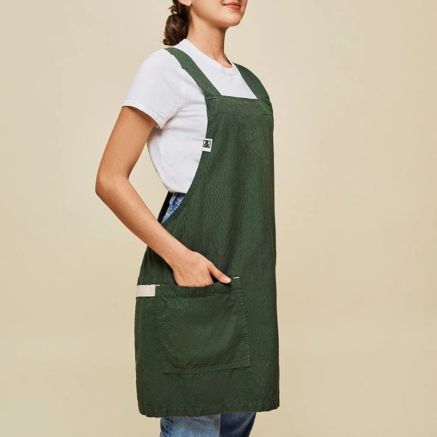 H&B BROCCOLINI Smock Apron HEDLEY & BENNETT