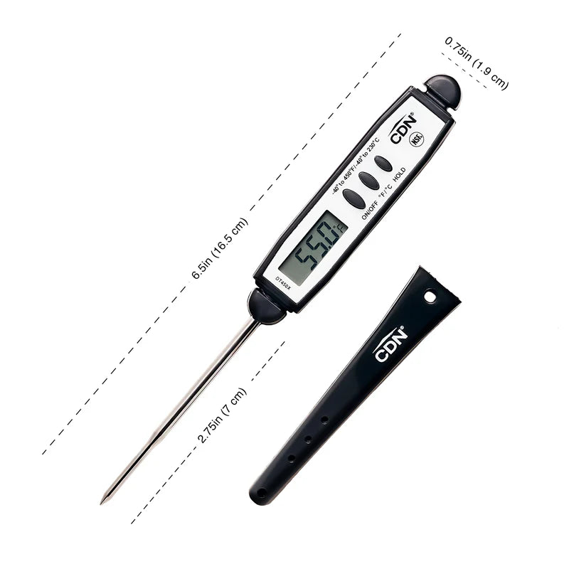 CDN ProAccurate® Digital Pocket Thermometer BLACK ***