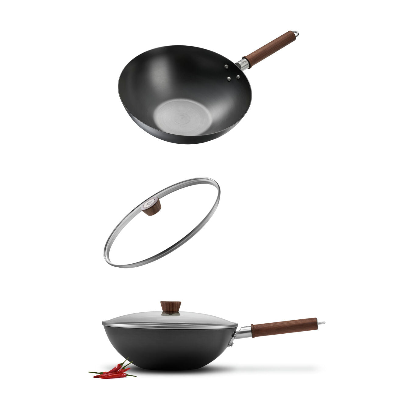 ZWIL Dragon Wok, Carbon Steel BLACK MATTE ZWILLING J.A. HENCKELS