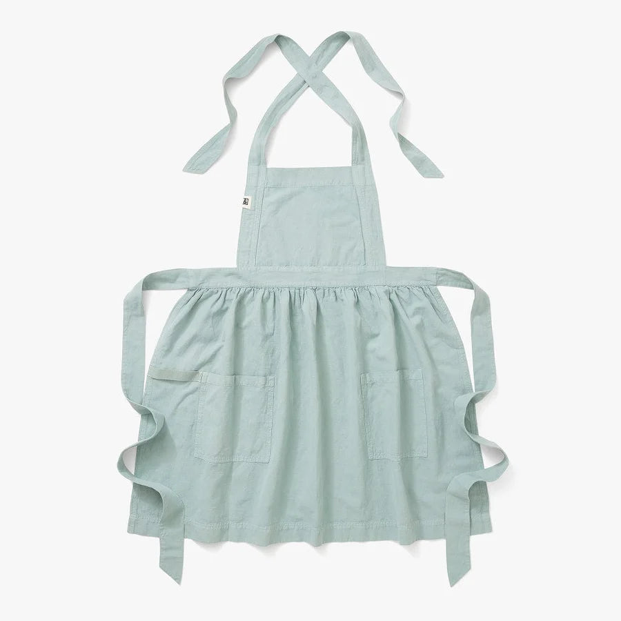 Pinafore Apron, Eggshell Blue