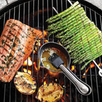 FOX Cast Iron Sauce Pot 1.5 C w/ Silicone Basting Brush OUTSET Grillware FOX RUN [1]