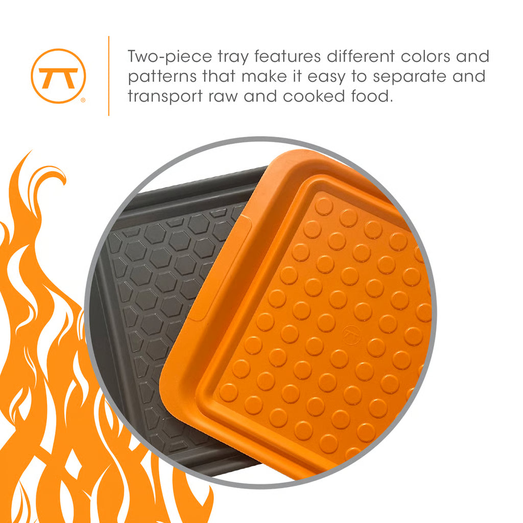 FOX Large Prep Trays s/2 ORANGE/GREY FOX RUN [6]