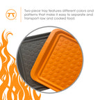 FOX Large Prep Trays s/2 ORANGE/GREY FOX RUN [6]