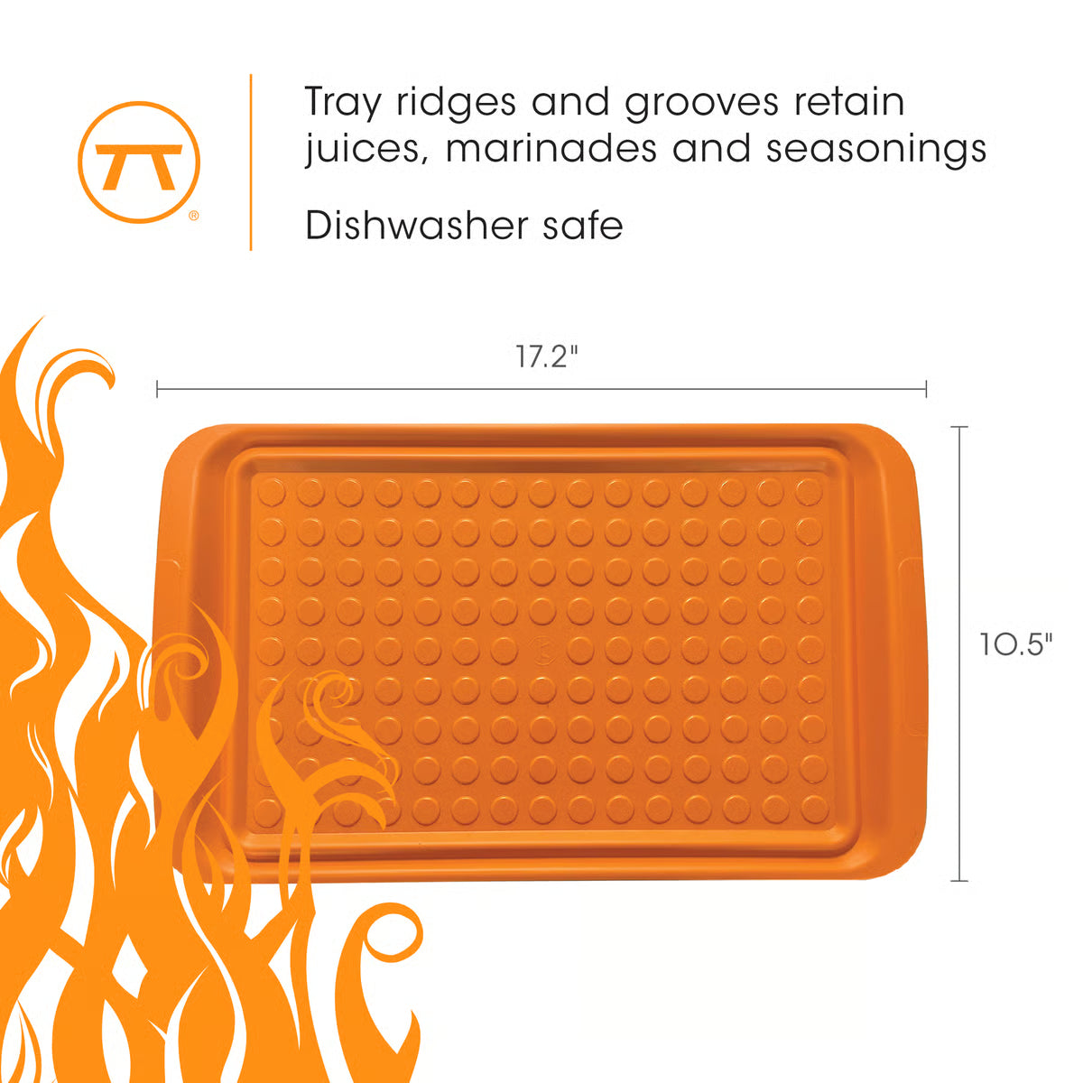 FOX Large Prep Trays s/2 ORANGE/GREY FOX RUN [6]