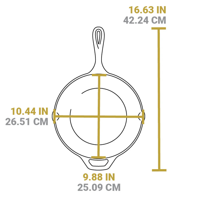 Lodge 10" Chef Style Cast Iron Skillet