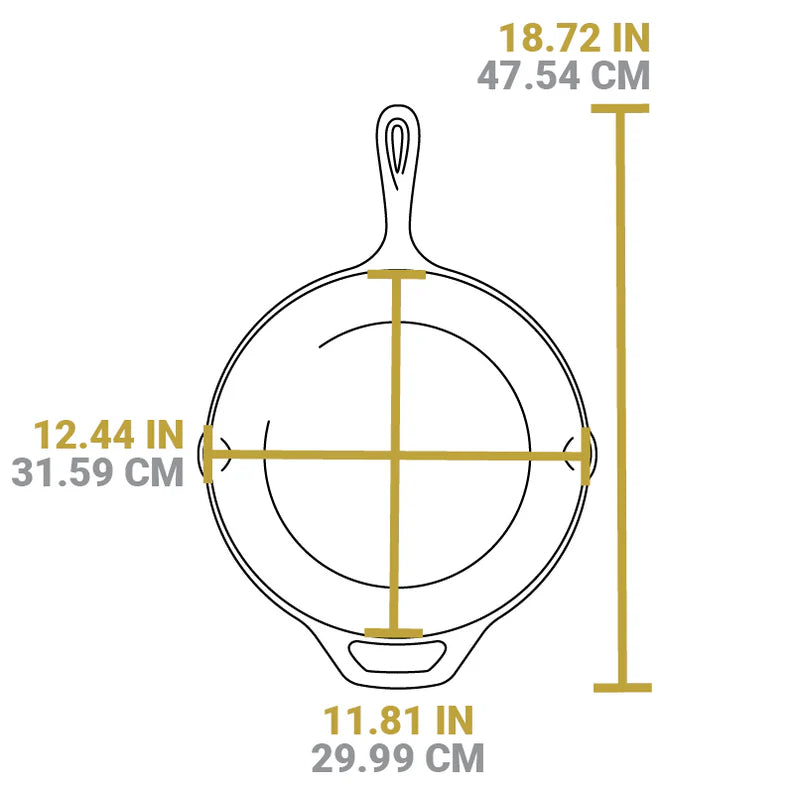 Lodge  12" Chef Style Cast Iron Skillet