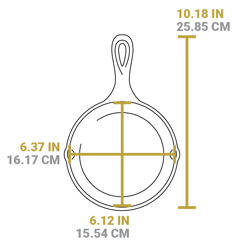 LODGE 6.5" Cast Iron Skillet
