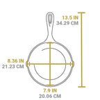LODGE 8" Cast Iron Chef Style Skillet [3] ***