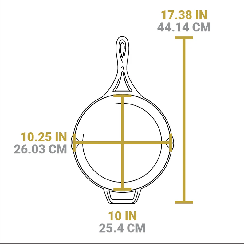 Lodge 10.25" Cast Iron Blacklock Skillet