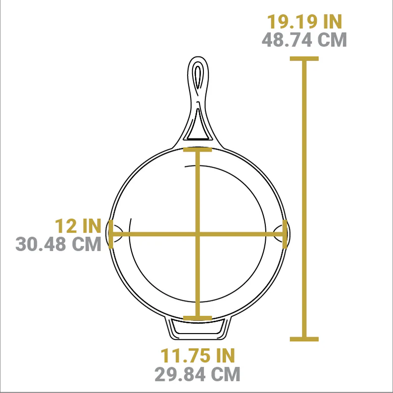 Lodge 12" Cast Iron Blacklock Skillet